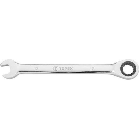 Chiave inglese combinata con cricchetto da 12 mm topex, gto 35d747 (1/3)