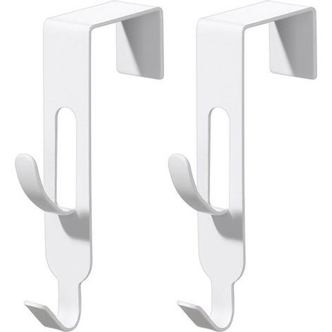 Lntyq 2er-Pack Türhaken, Türhaken für Mäntel/Handtücher – Badezimmertürhaken für Bademäntel, Kleidung, Hüte – Handtuchhaken für die Hintertür (1/5)