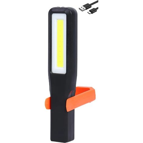 Lampara Linterna de Taller LED recargable USB 2 modos de luz 1200 mAh, 240 Lm (1/5)