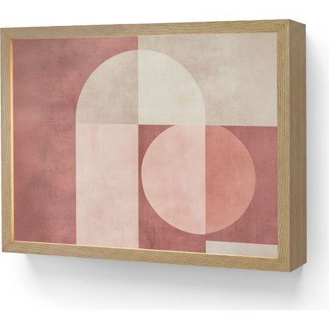 APPLIQUE DA PARETE Figure - Astratto - Rosa 40x30 cm