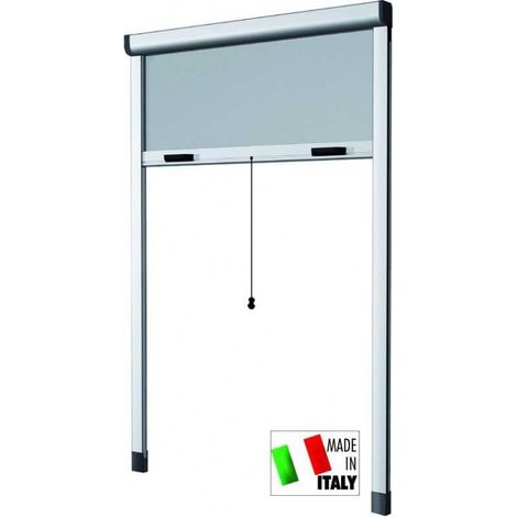 Filet anti-insectes en aluminium Hu-Firma Vertical blanc 80x170 cm