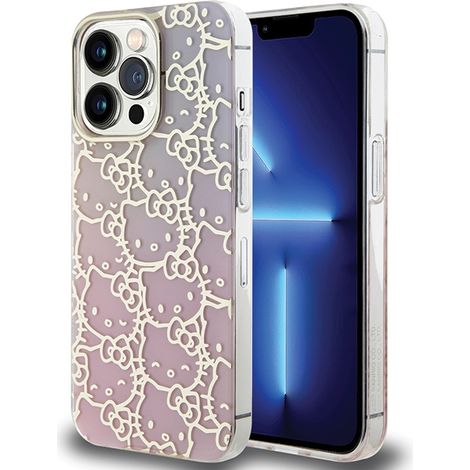 Hello Kitty HKHCP13LHCHPEP iPhone 13 Pro/ 13 6.1 custodia rigida rosa/rosa IML Gradient Electrop Crowded Kitty Head (1/5)