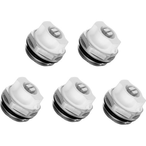 Schläfer 7046005  Valvola di Sicurezza di Sfiato manuale per Termosifone, Scarico Sfogo Aria Radiatore Riscaldamento 1/2", Valvola di Sicurezza per Caloriferi e Termoarredo in Ottone. 5PZ (1/5)
