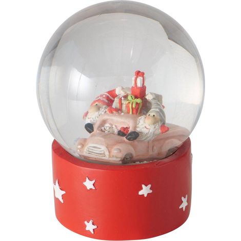 Schneekugel mit Wichtelmännchen CARRIE, Ø10,1 cm