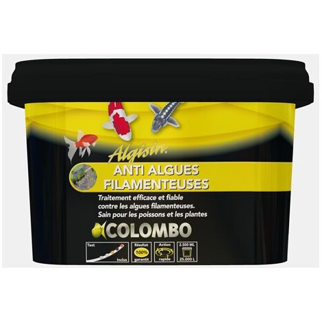 Le Poisson Qui Jardine – Produit anti-algues filamenteuses 2500 ml – Élimine algues nocives – Sécurisé pour esturgeons – Maintient équilibre sain du bassin