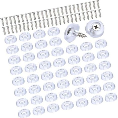 Lot de 150 pieds de planche à découper antidérapants à visser sur les pieds de chaise en caoutchouc antidérapant pour meubles (1/4)