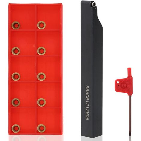 SJLERST Porte-outil SRACR1212H06, clé à aléser indexable pour tour, avec insert en carbure (1/5)