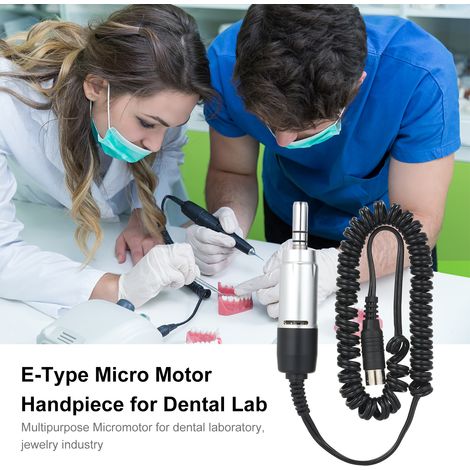 Micro moteur de Type E, pièce à main, haute vitesse, électrique, laboratoire dentaire, bijoux, micromoteur, polissage 35,000 tr/min (1/4)