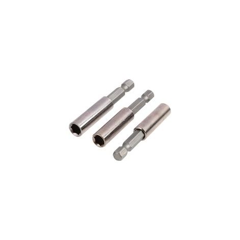Lot de 3 Porte-Embouts Magnétiques Hexagonaux pour Tournevis et Perceuse à Percussion