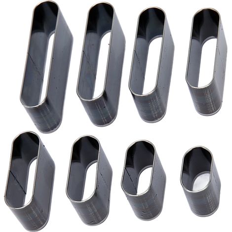 Ensemble de 8 moules de découpe en acier à haute teneur en carbone pour le cuir, destinés à la découpe de coques de téléphone. (1/5)