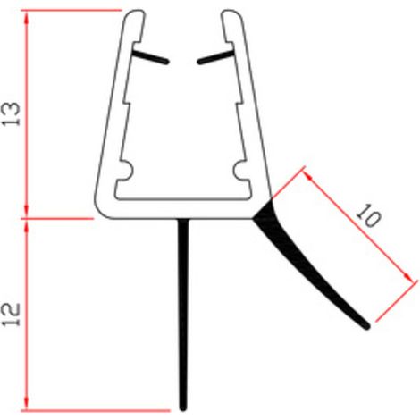 GUARNIZIONE PER BOX DOCCIA 2 M MOD.402- TRAFILO- 10,0 pz