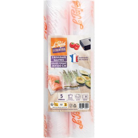 LE PARFAIT - Lot 2 rouleaux film sous-vide gaufrés 28x500 Le Parfait (1/2)