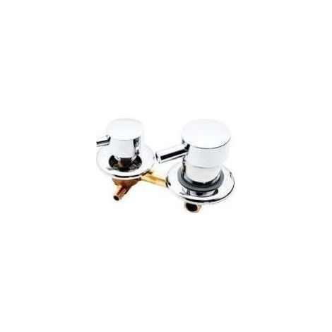 Mitigeur de douche 3 voies en laiton – Cartouche céramique – Entraxe 12.5 cm – Valve de mélange pour régulation température 1000 pcs (1/3)