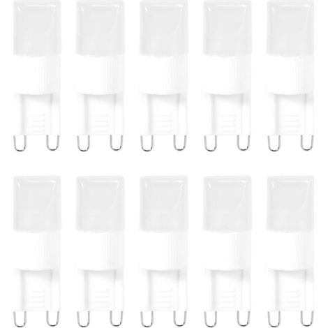 Filiyano-Lot de 10 ampoules LED G9 1 W haute puissance, blanc chaud 3500 K (1/5)
