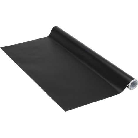 Venilia Oracal Uni Matt Pellicola decorativa Pellicola Mobili Carta Da Parati Adesiva, PVC, senza ftalati 90 cm X 2, 1 m 54320, Nero, 200 x 67,5 cm (1/3)