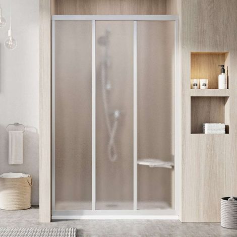 Ravak Supernova - Dreiteilige Duschtür ASDP3-120, 117-121 cm, satiniert/Glas Grape 00VG0UR2ZG