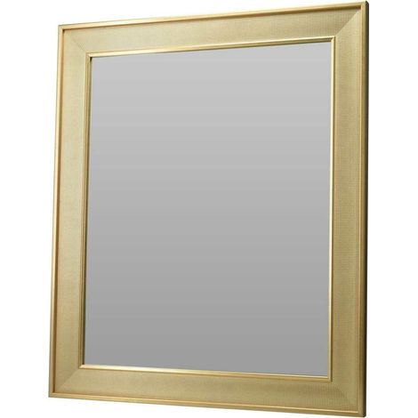 Espejo de pared rectangular dorado 495x595 cm