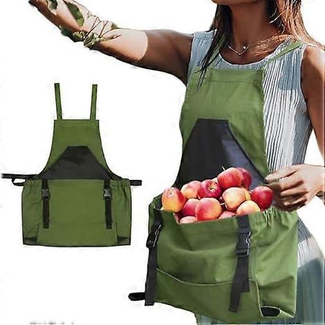Sac à cueillette de fruits FCOUIID iOS - Sac tablier de rangement imperméable 600D, compatible avec les vergers, les fermes et les jardins. Robuste et durable. (1/5)
