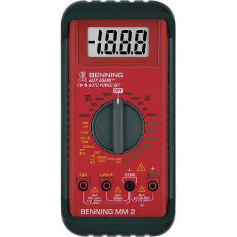 Benning MM 2 Hand-Multimeter digital CAT III 600 V Anzeige (Counts): 2000 (1/5)
