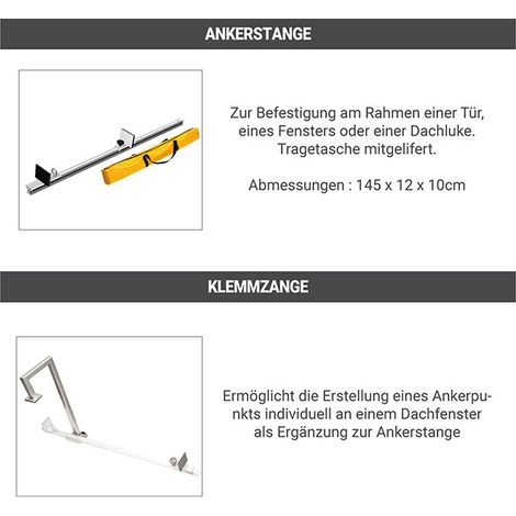Anschlaggerät Türanker und Spannschraube zum Einklemmen - KIT/ANCRAGE-PINCE