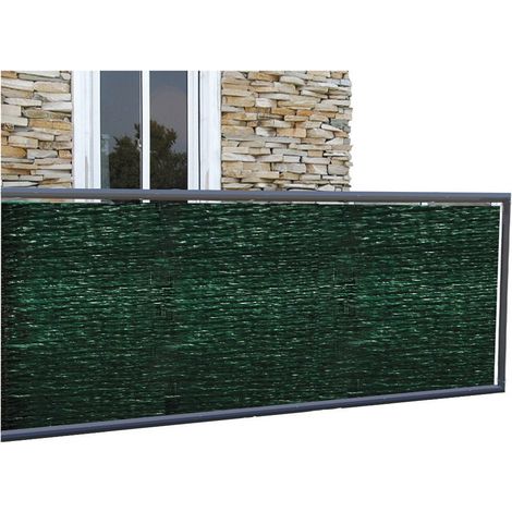 Telo copertura ringhiera Supergreen frangivista verde cm 300x100 in poliestere da esterno (1/2)