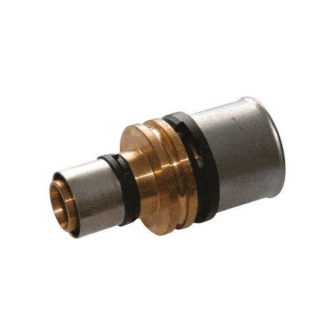Manicotto in ottone irregolare a crimpare per sistema multistrato 50-32