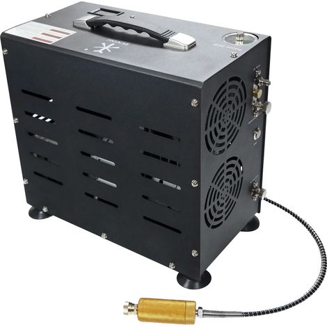 Compresseur d'air, pression maximale de 4500 psi, puissance de 800 watts, structure à double cylindre, certifié CE, design compact (1/5)