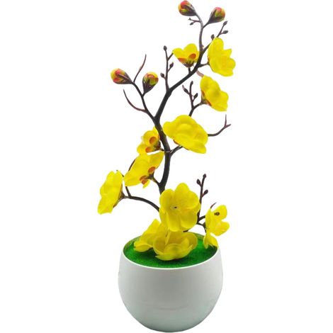Arbre à Fleurs Artificiel en Pot, Fausse à Feuillage pour Salon, décoration de Bureau, Artificielle d ' intérieur (1/4)