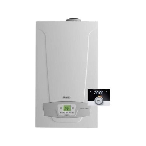 Chaudière à condensation Baxi Luna Duo-Tec E 33 kW + Mago Methane complète avec kit d'évacuation des fumées  Kit Coaxial