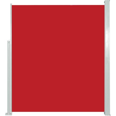 Tenda da Sole Laterale Retrattile 120 x 300 cm Rossa vidaXL