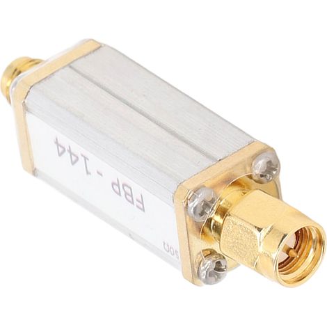 Filtre passe-bande VHF 144 MHz 2m pour radioamateur en alliage d'aluminium avec connecteur SMA 50 ohms (1/5)