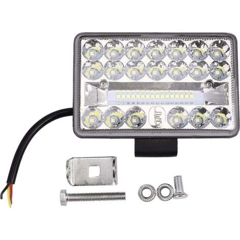 Lampe LED Travail 4 Pouces 108W 36LED Spot Carré 12V 24V Camion ATV Véhicule Hors Route (1/4)
