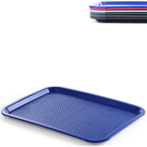 Fast-Food-Tablett aus Polypropylen, 35 x 45 cm, Blau (1/4)