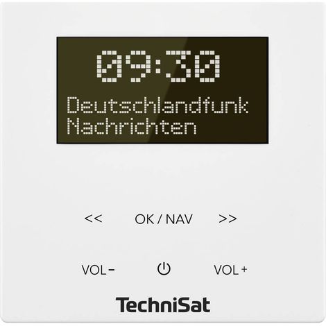 TechniSat DIGITRADIO UP 55, weiß Radio a spina DAB+, FM Bluetooth incl. Speaker box, Funzione allarme Bianco (1/5)