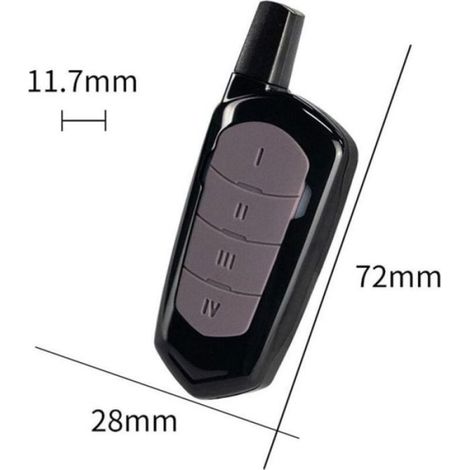 Télécommande Portail - 433,92 MHz - Pour Automatismes Portails Basculants Garages Sectionnels - Code Fixe - 1 Pièce (1/5)