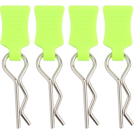 Ensemble de supports de fixation pour carrosserie de voiture RC 1/8 1/10 1/12, accessoire de rechange (Jaune Vert) (1/5)