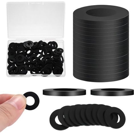 O Ringe 110 teiliges Gummiring Set Schwarze Gummischeiben Kleine Gummiringe Langlebige Gummidichtungen Kleine Dichtungsringe Vibrationsdämpfende (1/5)