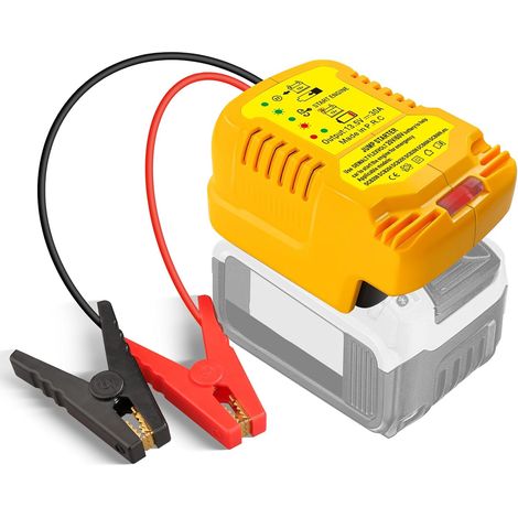 Adaptateur de démarrage de voiture pour batterie DeWalt 18 V, câble 11 AWG converti en démarreur automobile, câble de kit de démarrage pour batterie de voiture (pas de batterie) (1/5)