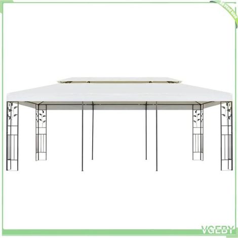 Belvédère - FAFEICY - 362376 - Toit double ventilé - 6x3 m - Structure acier (1/5)