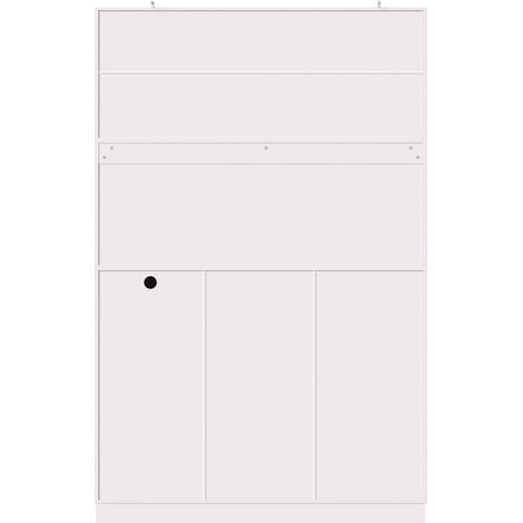 Küchenbuffet 110x38x180 cm weiß aus MDF und Metall mit LED und USB-Steckdosen MODENUIT (1/5)