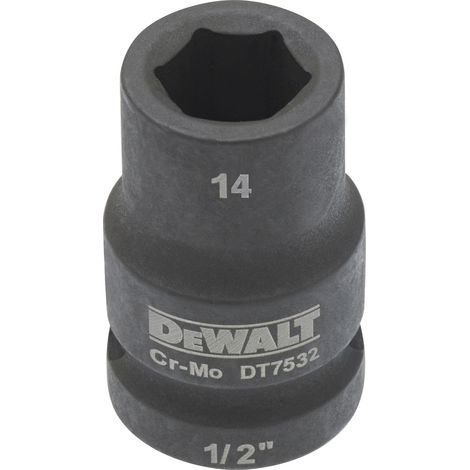 DeWalt Steckschlüssel kurz 14 mm 1/2 schlagfest (1/2)
