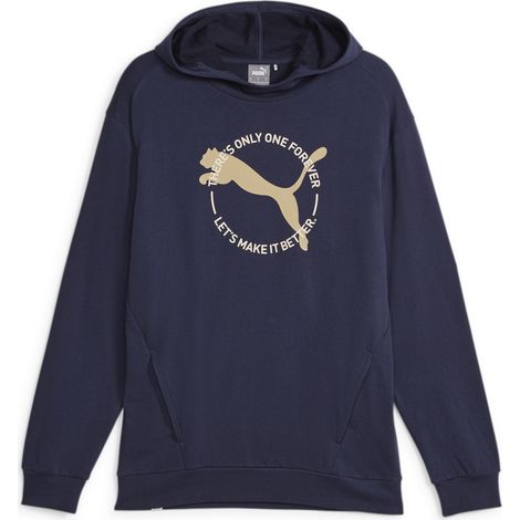 Felpa con cappuccio da uomo Puma BETTER SPORTSWEAR TR blu navy 67606406 r L