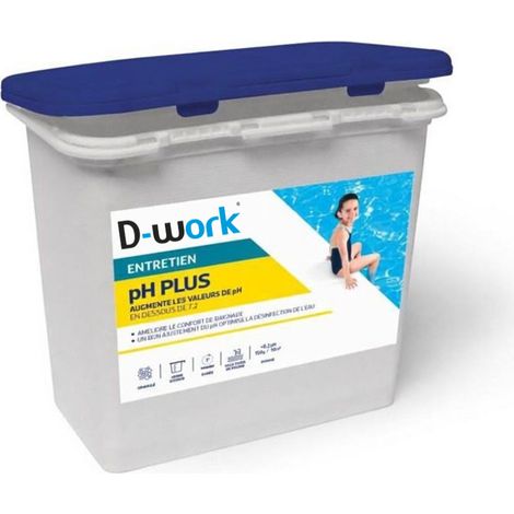 pH Plus granulés pour Piscine 1 kg - Ajustement Facile du pH de l'Eau - D-Work (1/3)