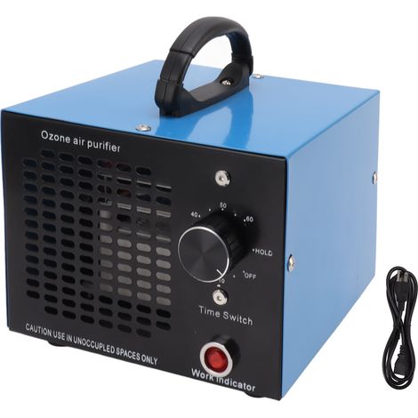 Générateur d'ozone 50-150W coque en acier inoxydable désodoriseur d'air élimination des odeurs pour gaz nocifs prise américaine 110V (1/5)