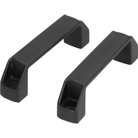 Poignée de tiroir noire élégante et robuste - Lot de 2 pour meuble de cuisine ou salle de bain