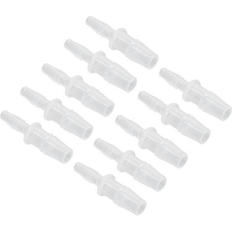 10 Pièces Réducteurs Coniques Barbelés en PP pour Pompe à Air Aquarium, Adaptateur Tuyau 4.8-7.9mm (1/5)