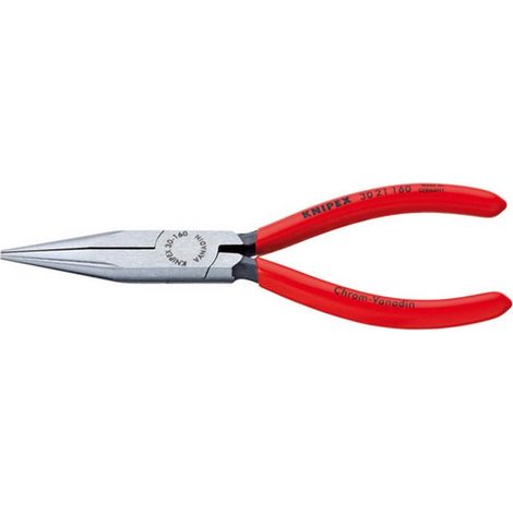KNIPEX 30 21 160 Pinza per meccanica - a becchi lunghi rivestiti in resina sintetica atramentata nera 160 mm
