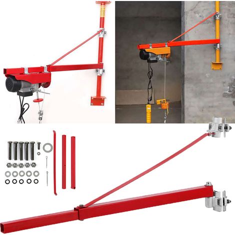 Bras de support pour palan électrique d'une capacité de charge de 600 kg, fixation sur échafaudage, support de poteau de levage (1/5)