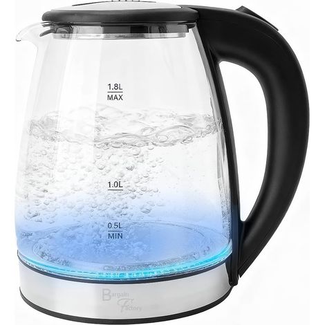 Bouilloire électrique verre 2L, ébullition rapide sans BPA silencieuse cuisine (1/5)