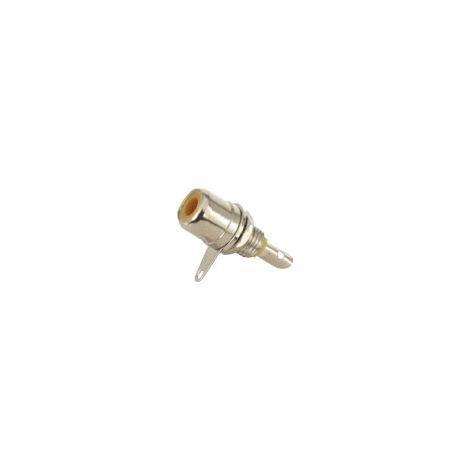 Douille RCA encastrable S-IMPULS, marquage jaune